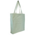 A large natural hemp tote bag in a light beige colour with two shoulder straps and a simple design.