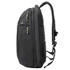 A black Swiss Digital Java Backpack featuring adjustable straps and a logo. The design includes mesh panels for ventilation.