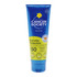 A tube of sunscreen with a blue and yellow design, featuring a logo and labelled for everyday protection.