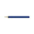 A blue HB mini pencil with a wooden tip and a smooth, coloured barrel. The pencil has a simple design and a logo.