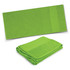 A bright green Marina Terry Towel displayed flat and folded, featuring a simple design and a logo.