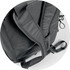 A black Osprey Daylite Duffle Bag featuring adjustable straps and a sleek design. It has a logo on the side.
