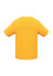 A yellow short sleeve tee with a relaxed fit and no visible design on the back. It features a logo on one side.