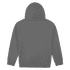A navy blue heavy blend adult hooded sweatshirt, featuring a back view and a simple design with a hood.