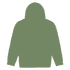 A green Heavy Blend adult hooded sweatshirt with a plain back and no visible logos.