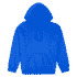 A blue heavy blend adult hooded sweatshirt with a front pocket and a logo.
