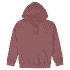 A heavy blend adult hooded sweatshirt in a maroon colour with a front pouch pocket and drawstring hood.