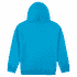 A bright teal heavy blend adult hooded sweatshirt featuring a plain back and long sleeves.