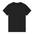 A black heavy cotton adult T-shirt featuring a plain back view. The shirt has a comfortable fit and a logo.