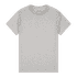 A grey Heavy Cotton Adult T-Shirt featuring a classic crew neckline and short sleeves. It has a brand logo label.