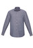 A classic fit long sleeve shirt in blue with a single chest pocket and button-up front. Features a logo.