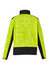 A bright yellow and black unisex half-zip pullover with a textured design and a logo on the back.