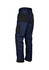 Navy multi-pocket work pants featuring a durable design and various pockets, with black detailing on the back.