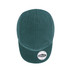A washed cotton five-panel cap in teal, featuring a rounded top and a branding logo on the front.