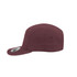 A maroon UFlex Ripstop 5 Panel Cap with a curved brim and a logo on the side.