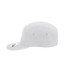 A grey UFlex Ripstop 5 Panel Cap with a curved brim and a logo on the side.