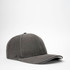 A grey sports cap with mesh detailing and a curved brim. It features a logo on the side.