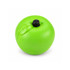 A green apple-shaped stress reliever with a black nozzle, designed for stress relief and fun.