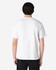 A white adult t-shirt with a standard fit, featuring a plain back and short sleeves.