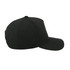 A black UFlex High Profile 5 Panel Snap Back cap with a curved brim and a logo on the side.