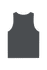 A navy blue unisex fine jersey tank top with a plain back and no visible branding.