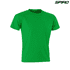 A green Adult Impact Performance Aircool T-Shirt with a logo at the top.