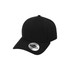 A black UFlex Adults Pro Style 6 Panel Snapback cap with a logo on the front.