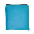 A blue Pronto Drawstring Backpack with a black zip at the top and a simple design. It has a logo on the front.