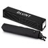 A black BLUNT Metro Umbrella and its packaging. The umbrella is compact and features a logo on the handle.