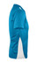 A turquoise men's polo shirt featuring a white side panel and a collar. The shirt has a logo on it.