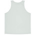 A light green singlet featuring a plain design and a logo on the back.