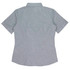 A short-sleeve button-up shirt in a checkered pattern featuring a collared neckline and a fitted silhouette.