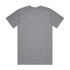 A grey Classic Tee featuring a simple design and a logo on the back.