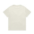 A plain cream Heavy Tee t-shirt featuring short sleeves and a simple design, with a logo present.