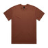 A brown Heavy Tee t-shirt with a round neckline and short sleeves. It includes a branding label.