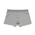 Grey boxer briefs with a soft waistband, featuring a simple design and no visible logos.