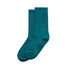 Teal-coloured Relax Socks in a set of two pairs. Suitable for casual footwear. Includes branding.