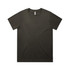 A dark green T-shirt with a classic crew neck design and a plain front. It features a logo on the label.