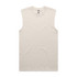 A light beige sleeveless tank top with a simple design and a logo tag.