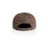 A brown cap with an adjustable strap at the back, featuring a plain design without visible logos.