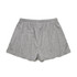 Grey jersey shorts with an elastic waistband, featuring a simple design and no visible branding.