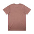 A faded tee in a muted brown colour with a simple design and no visible logos on the back.
