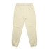 Cream-coloured track pants with an elastic waistband and cuffs, featuring a small logo.