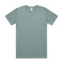 A light green t-shirt displayed flat, featuring a round neckline and short sleeves. The shirt has a logo at the neck.