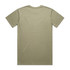 A khaki t-shirt featuring a plain back design and short sleeves. Includes a logo detail at the neck.