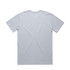 A light grey t-shirt with short sleeves and a plain back, featuring a logo.