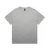 A grey T-shirt featuring a relaxed fit and a simple logo on the neckline. Ideal for casual wear.