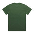 A heavy faded tee in a solid dark green colour, featuring a plain back with no visible branding.
