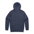 A navy blue hoodie with a hood and long sleeves, featuring a plain design and no visible logos.