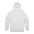 A light grey hoodie with a back view, featuring a hood and long sleeves. It has a logo on the back.